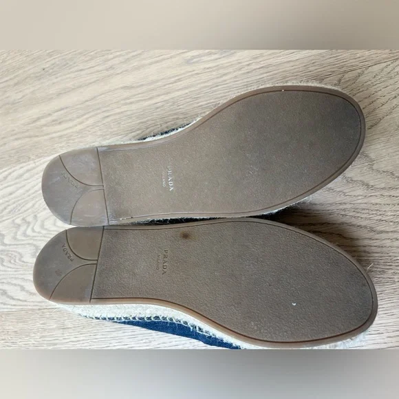 Prada Denim Logo Espadrille Loafers US size 6.5 (IT size 36.5) - Picture 5 of 9
